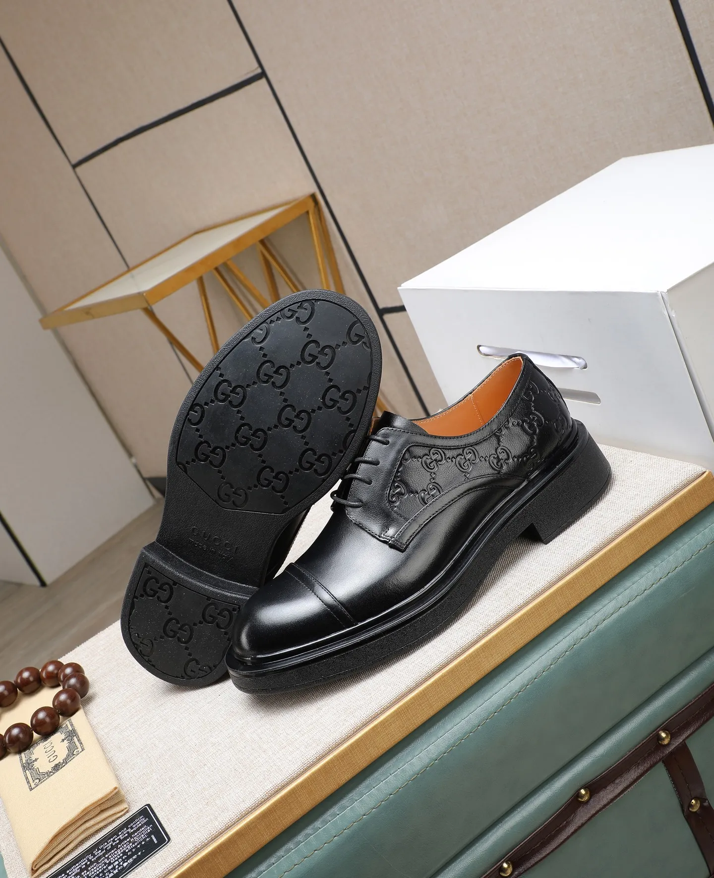 Men's shoes 💰520 📛📛Original (water-dyed cow lining) GUCCI official website formal shoes🌀 Italian 🇮🇹Imported cowhide➕Top imported water-dyed cowhide lining💋Finely handmade Original bottom, the real thing looks better when photographed in person Standard size 38-44